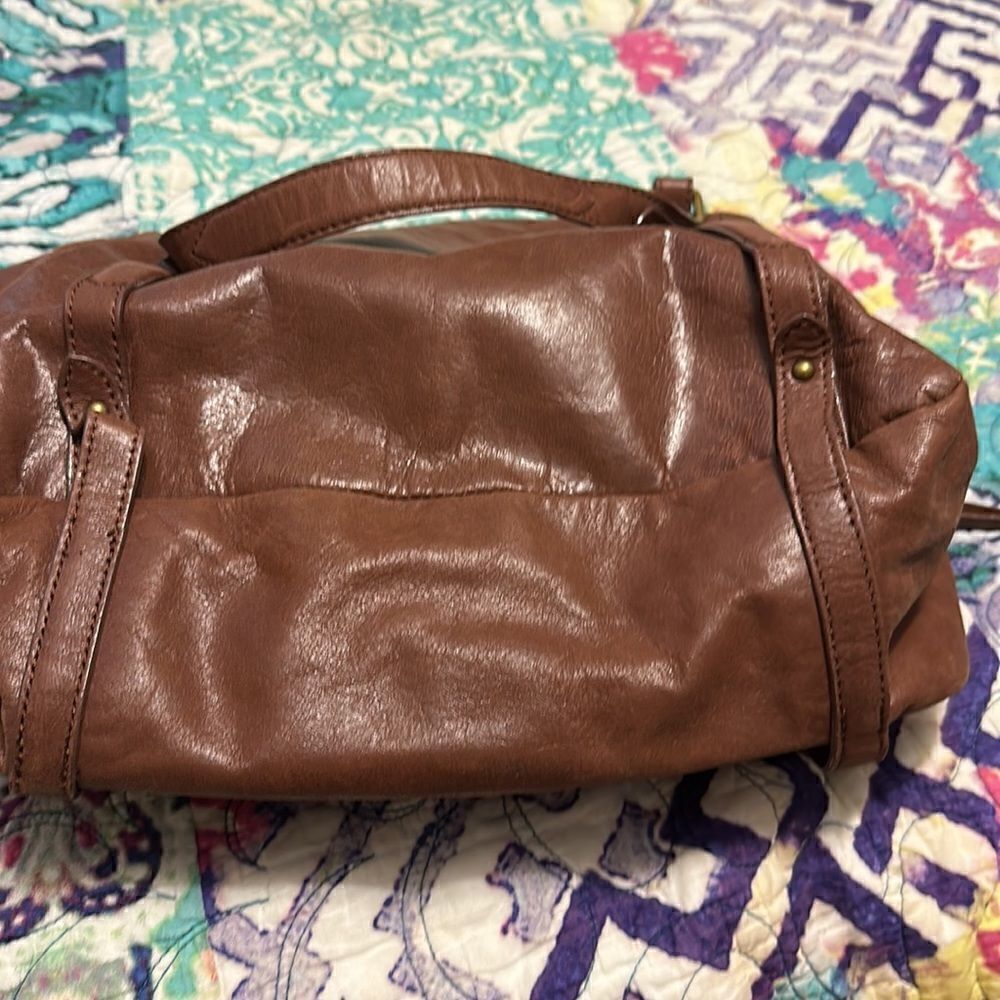 Brown leather bag    - Picture 14 of 14